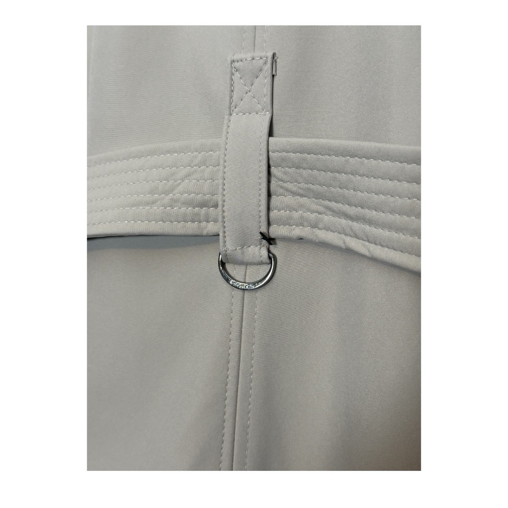 Calvin Klein Women's Tan Trench Coat - Mid-Length, Detachable Hood, Belted - XXL - Picture 8 of 8